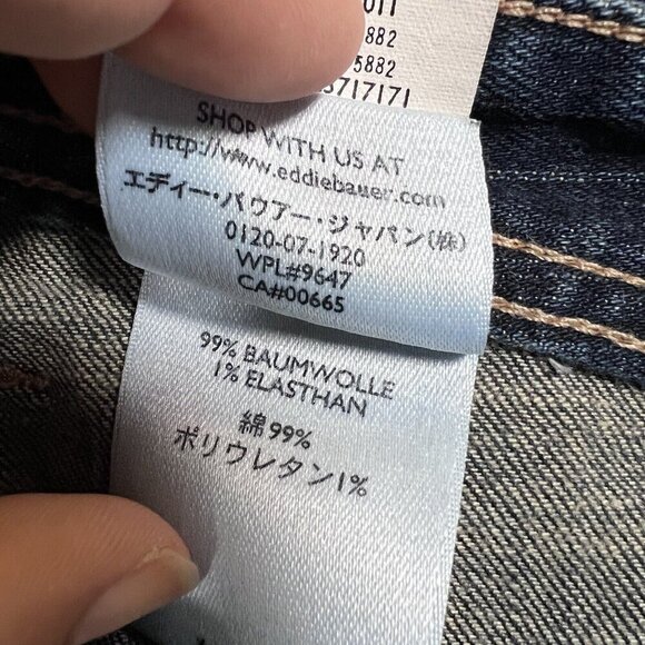 Eddie Bauer Jeans Straight Leg Classic Fit Medium Wash Denim Blue Women’s 16 - Picture 9 of 10